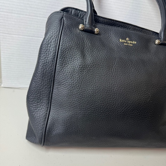 Kate Spade New York Black Leather Tote Bag - Picture 6 of 16
